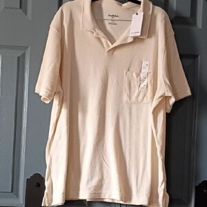 Goodfellow & Co Men's Off-White Polo Shirt